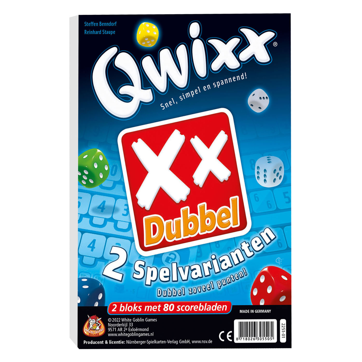 White Goblin Games - Qwixx Dubbel Dobbelspel