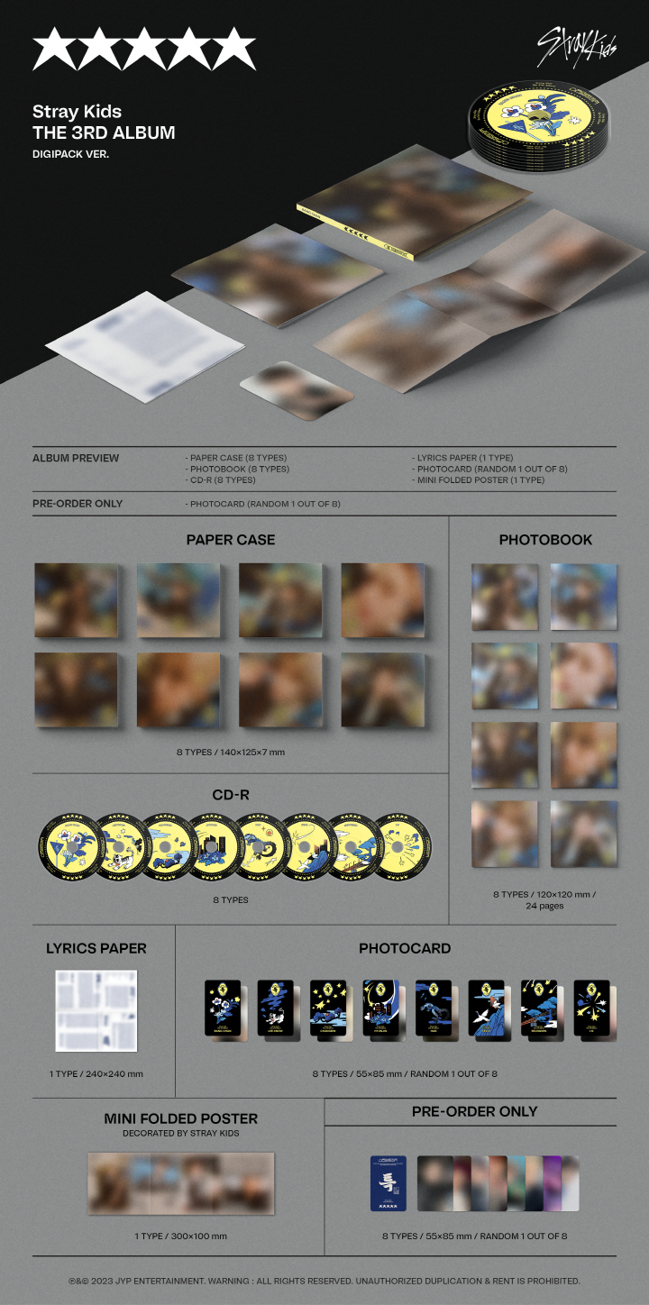 Stray kids - Vol.3 (5-star)] (digipack ver.)