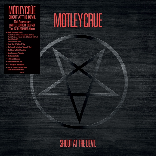 Mötley Crüe - Shout At The Devil (3 LP | 2 7" Single | CD) (40th Anniversary) (Coloured Vinyl) (Limited Deluxe Edition) (Remastered)