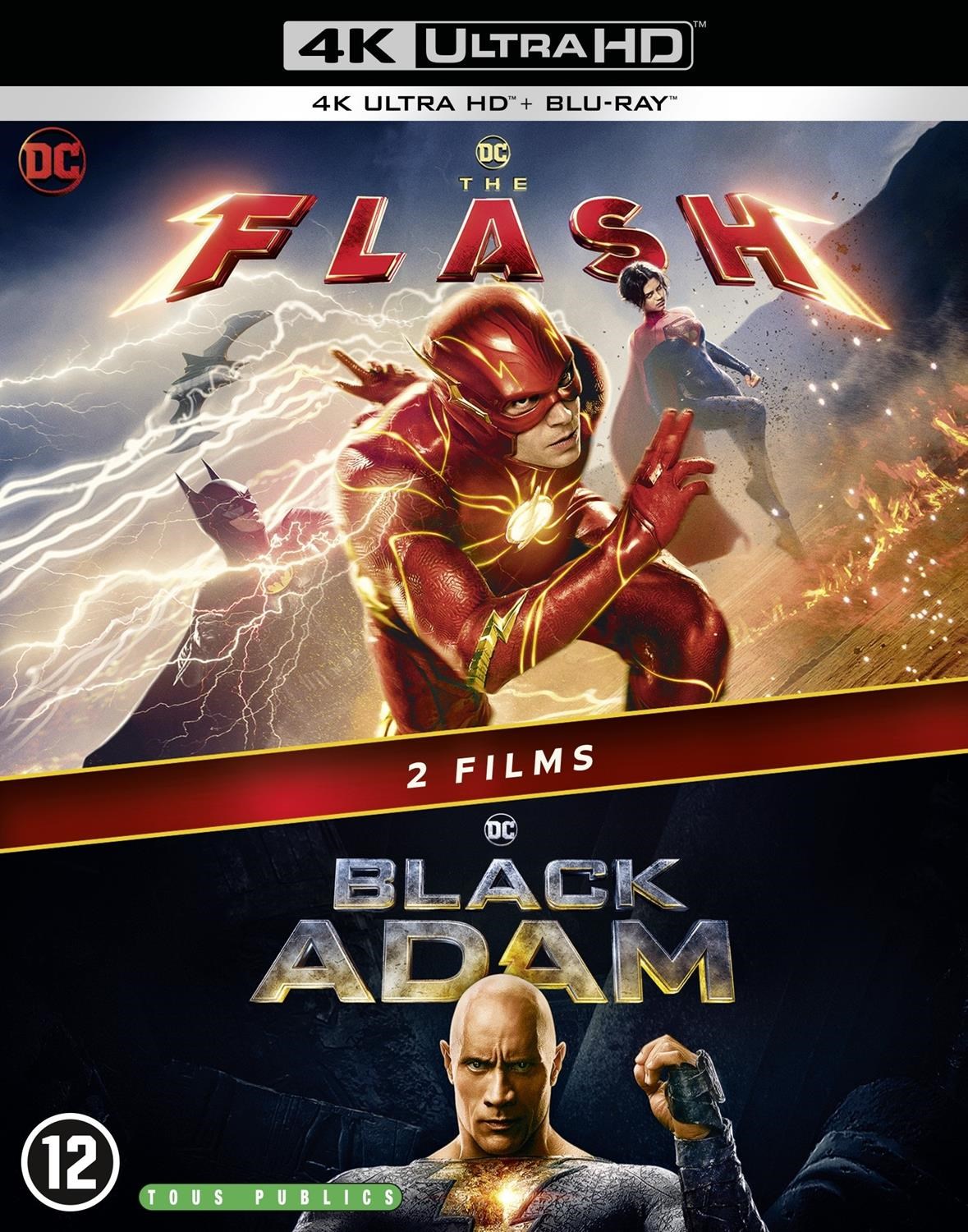 The Flash + Black Adam (4K Ultra HD Blu-ray)