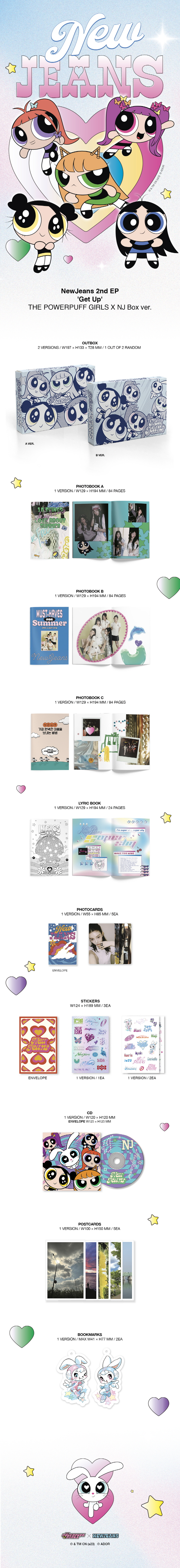 Newjeans - Get Up - The Powerpuff Girls X Nj - Box Version