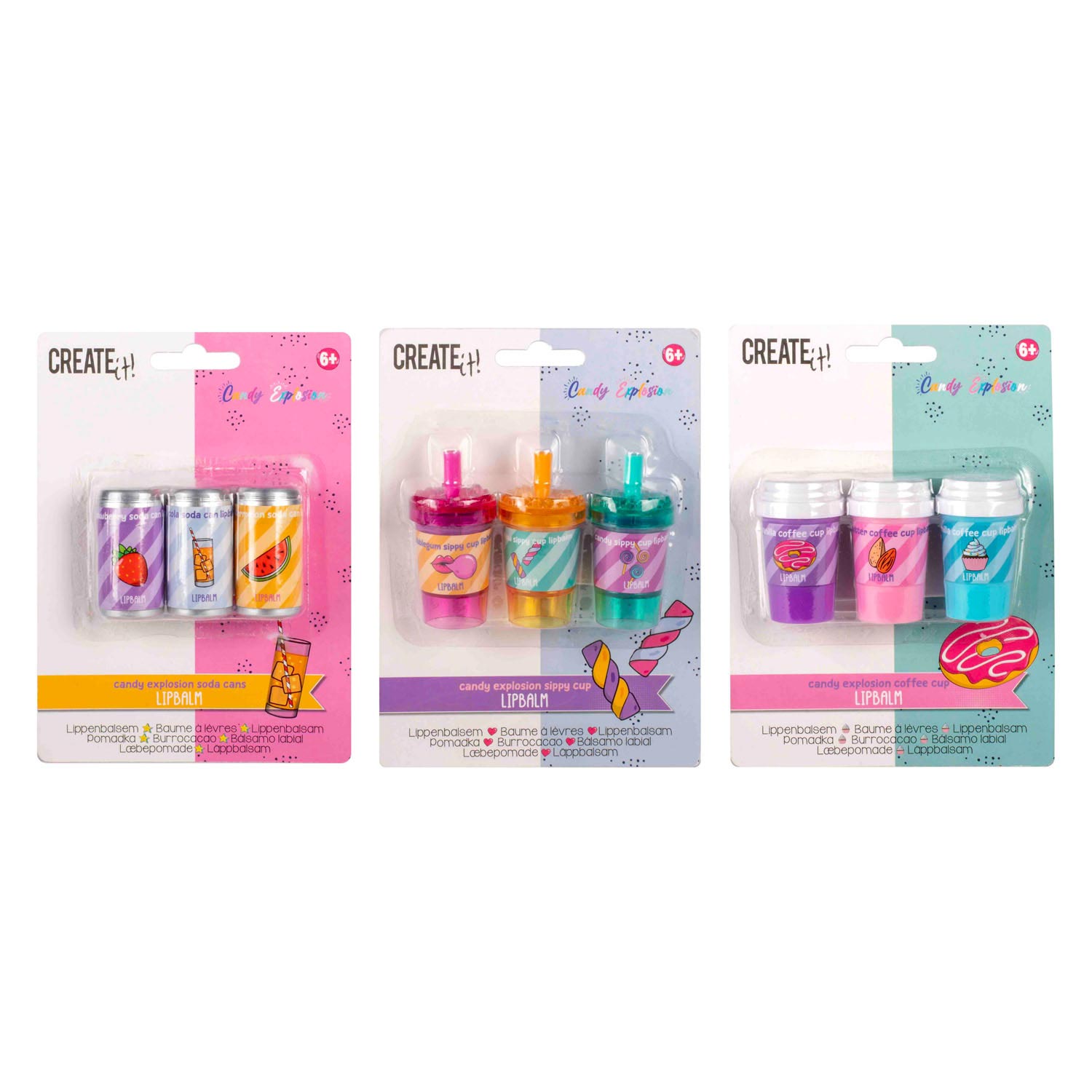 Create It! - Create It! Candy Lippenbalsem, 3st.
