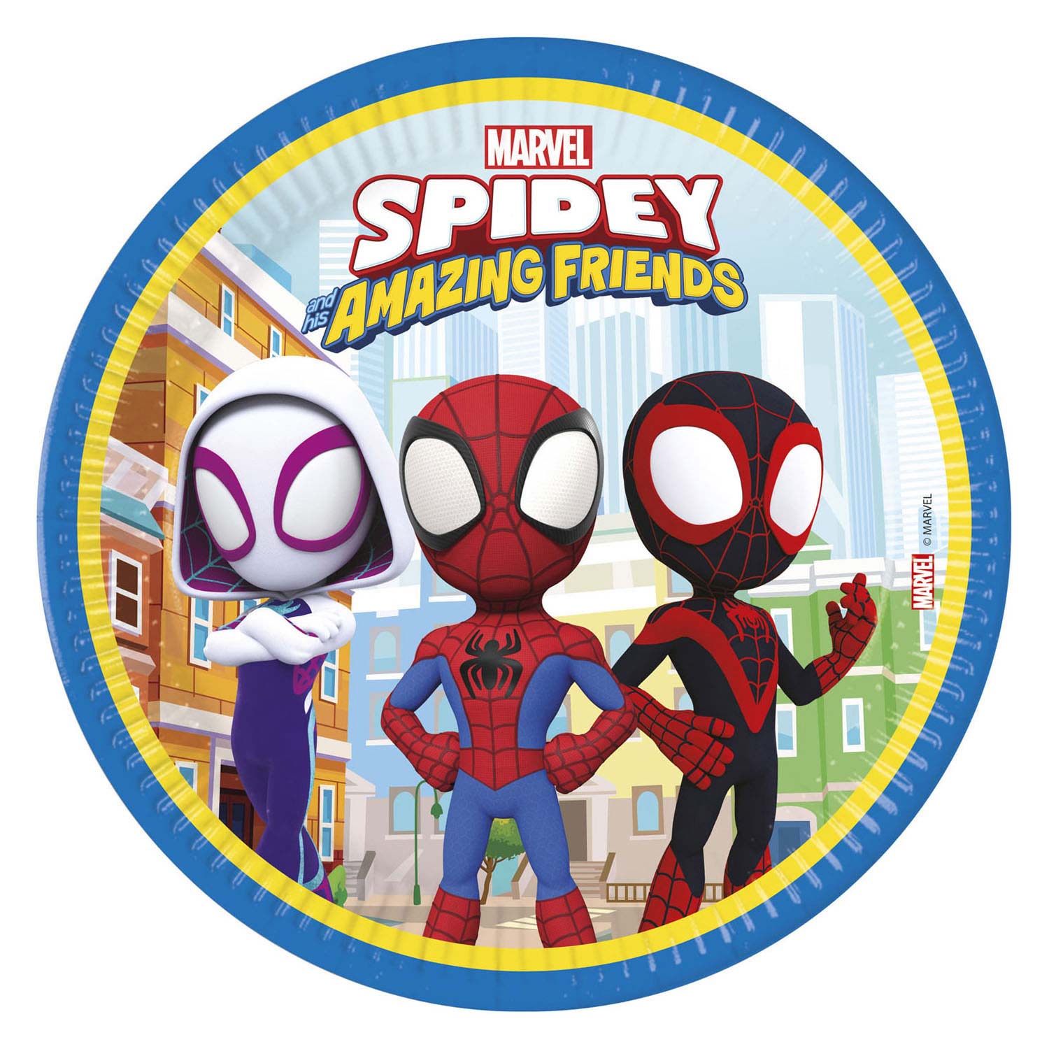 Globos - Papieren Bordjes FSC Spidey, 8st.