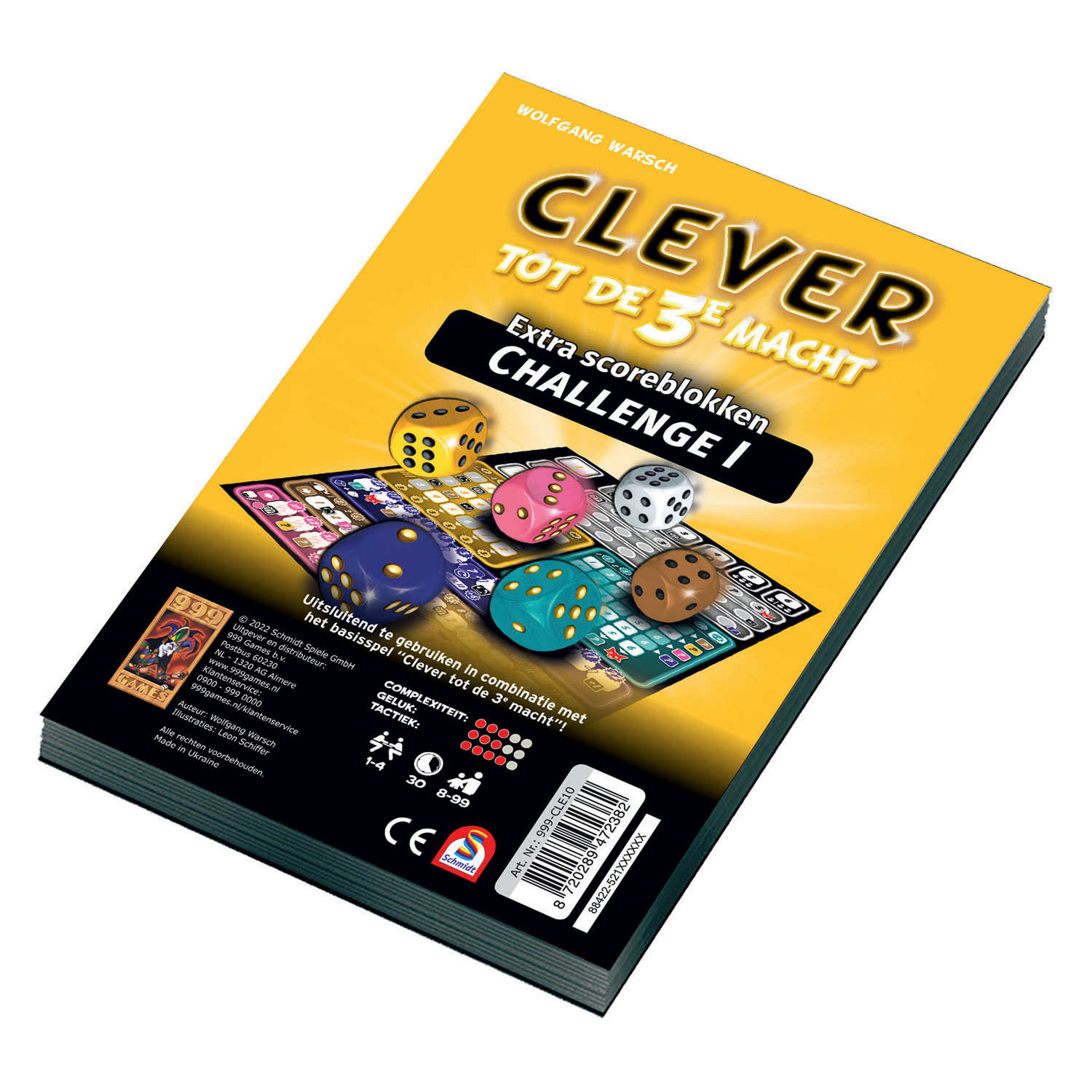 999 Games - Scoreblokken Clever tot de 3e Macht Challenge