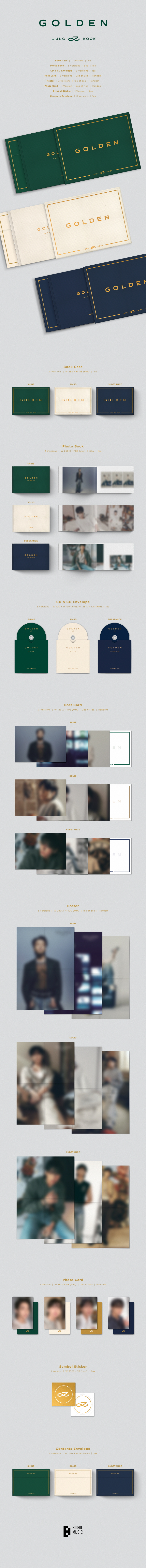 Jungkook - Golden (shine / Solid / Substa