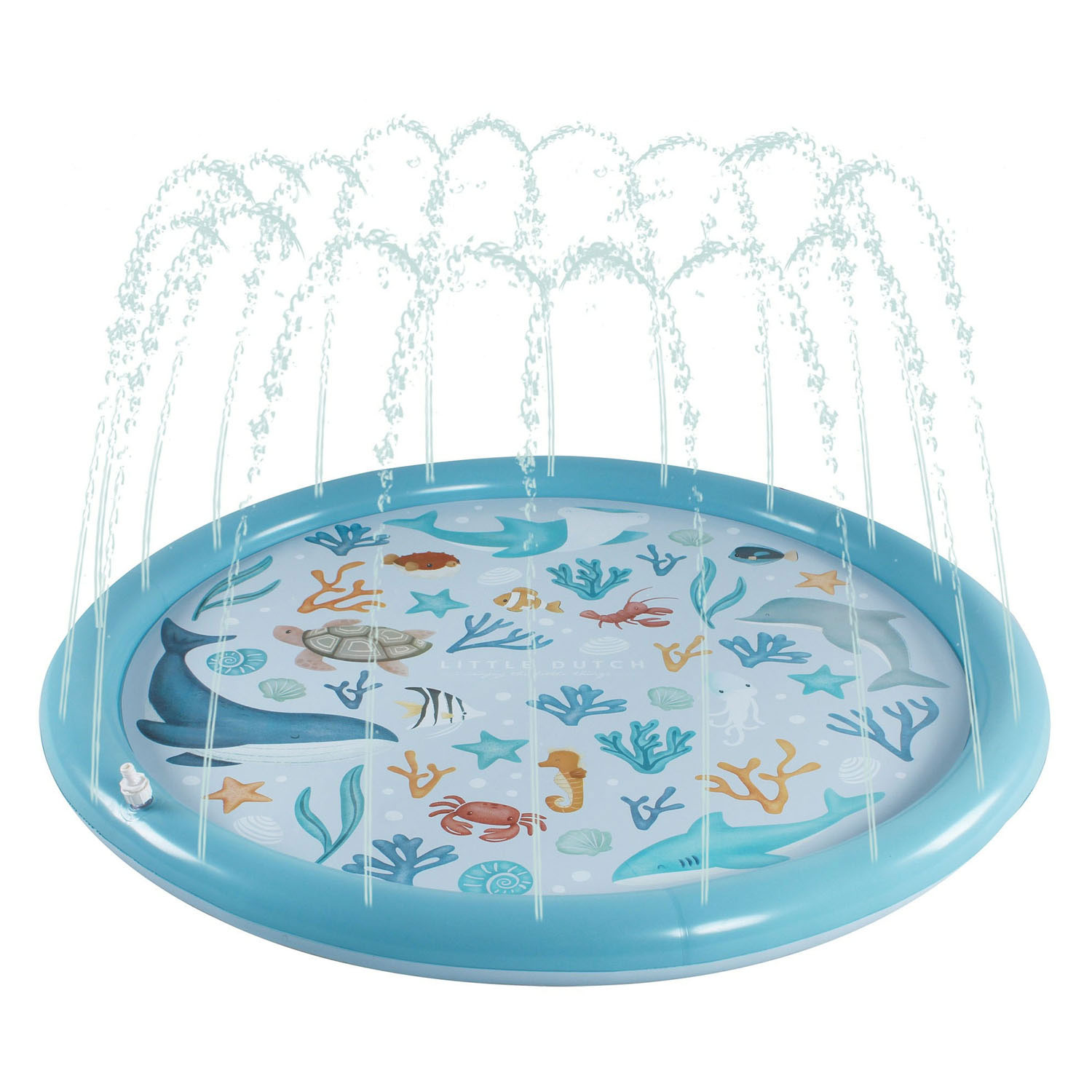Little Dutch Ocean Dreams Sprinklermat Blauw 150cm