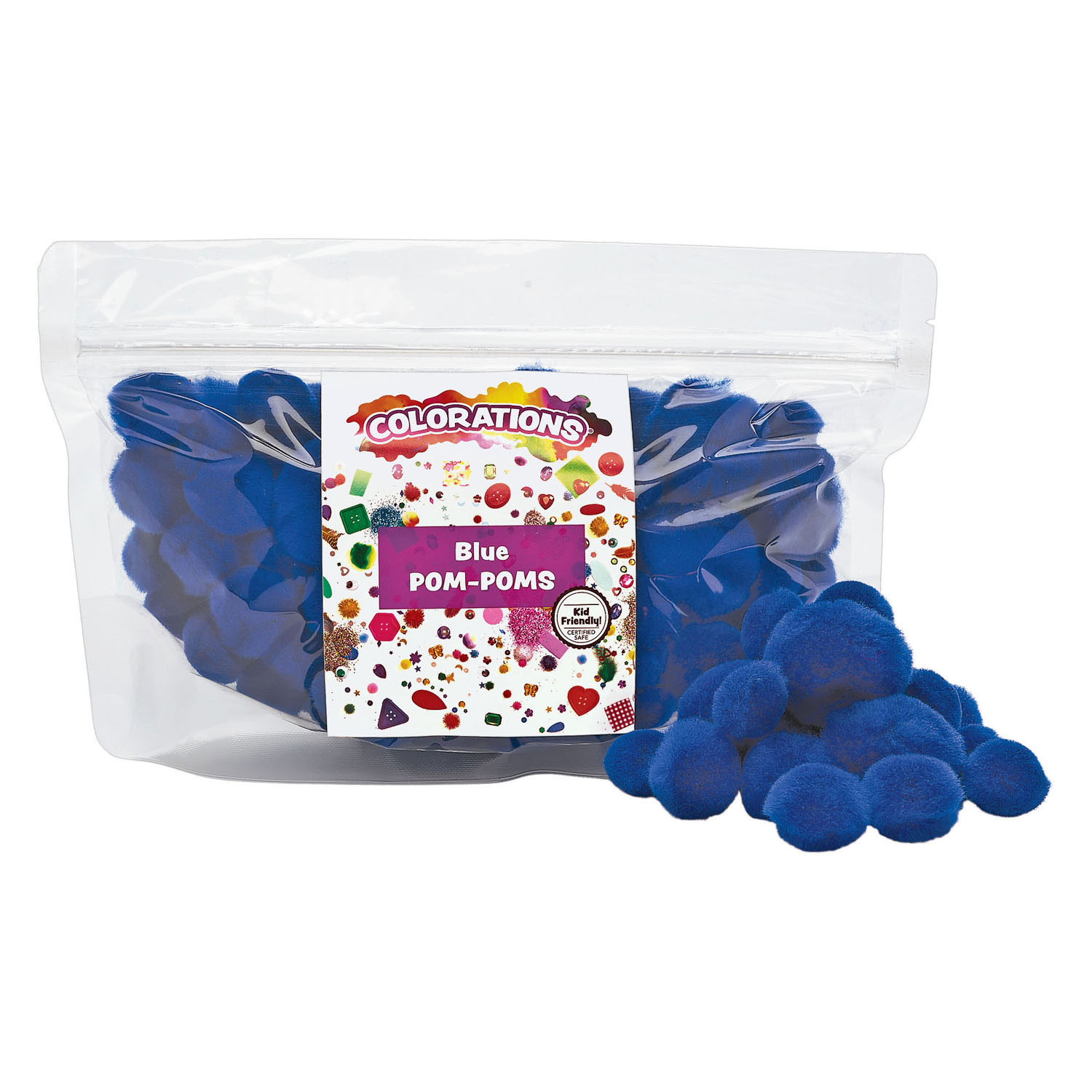 Colorations - Colorations - Pom Pomps Blauw, 100st.