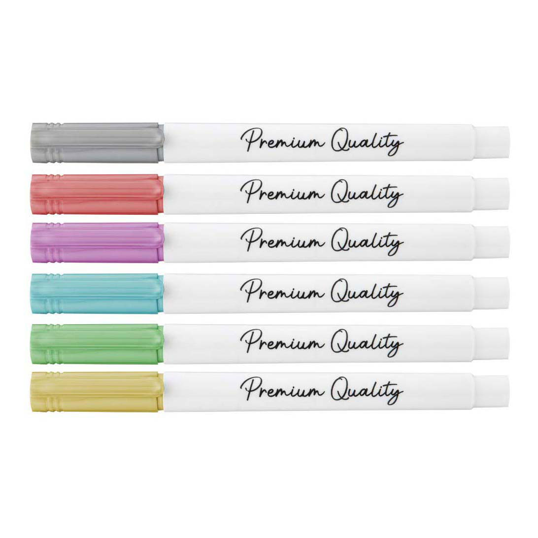 Craft Id - Metallic Markers, 6 Pcs - (k-cr5002/ge)