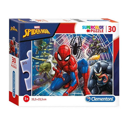 Clementoni - Clementoni Legpuzzel Super Color Spiderman, 30st.