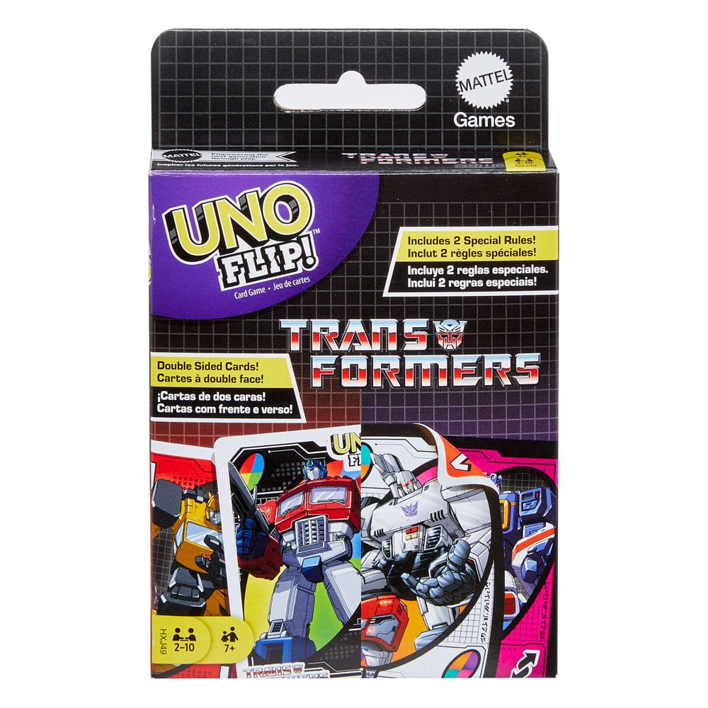 Transformers Uno Flip! Card Game