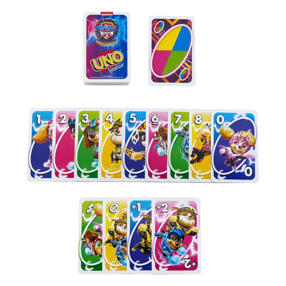 Paw Patrol: The Mighty Movie Card Game Uno Junior