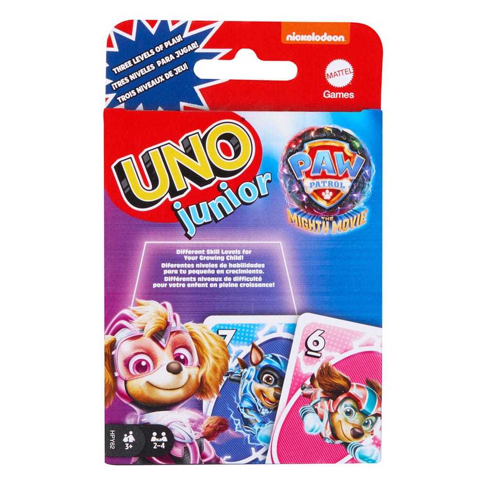 Paw Patrol: The Mighty Movie Card Game Uno Junior