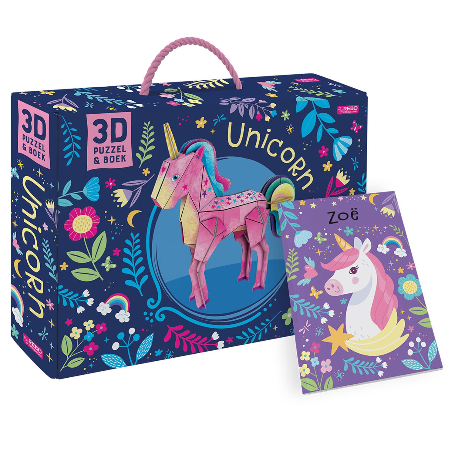 Boek + 3D Model Eenhoorn - 47st.