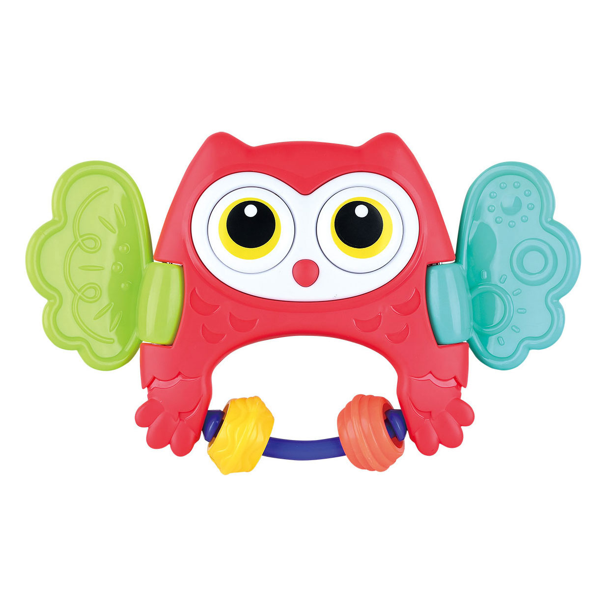 Playgo Peekaboo Uil Rammelaar Rood