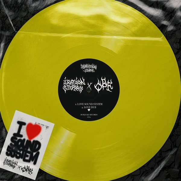O.B.F X Iration Steppas - Love Sound System / Caution (12" Single) (Coloured Vinyl)
