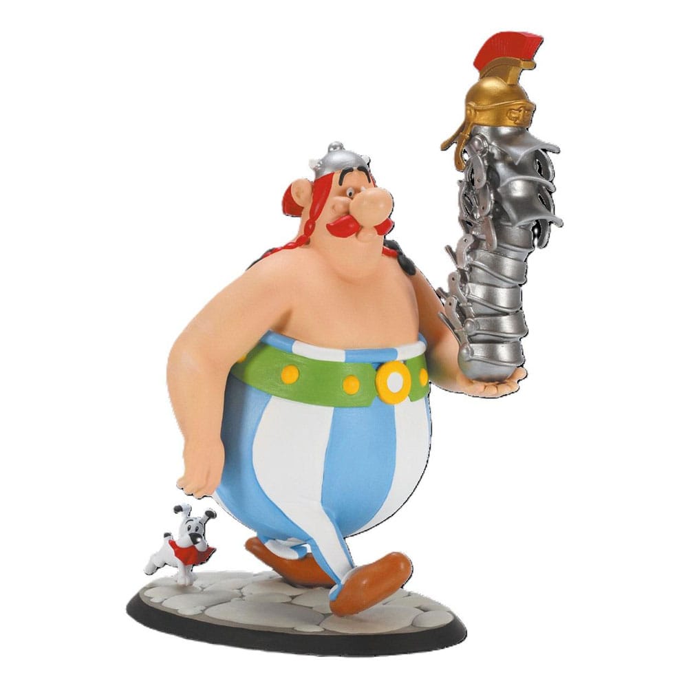 Asterix Statue Obelix Stack Of Helmets And Dogmatix 21 Cm
