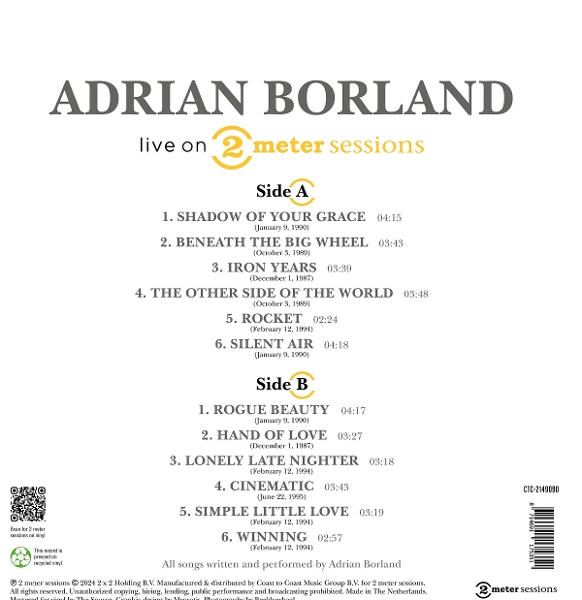 Adrian Borland - Live On 2 Meter Sessions (LP)