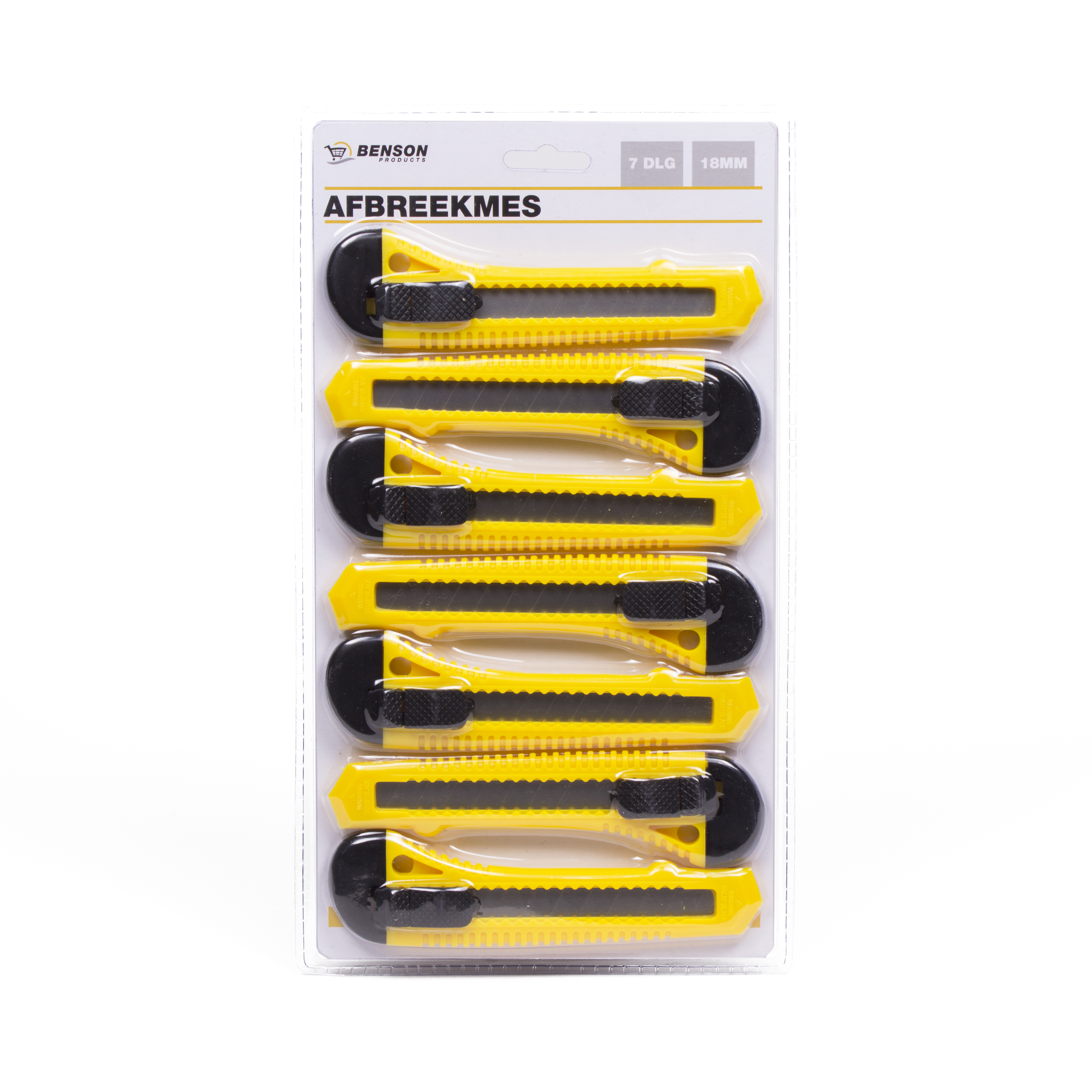 Afbreekmessen set 18 mm 7 dlg
