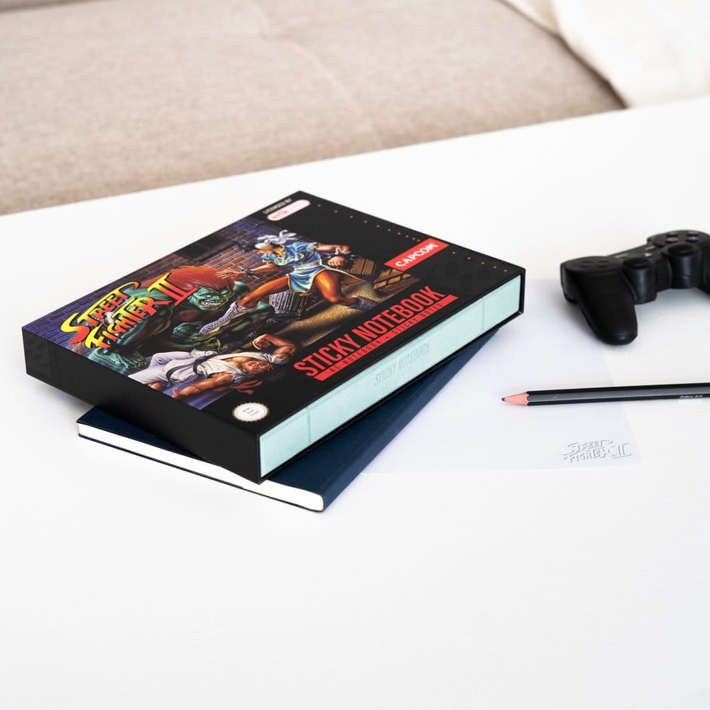 Grupo Erik Premium Notizbuch A5 Blanko Mit Sticker Set Street Fighter Notizblock