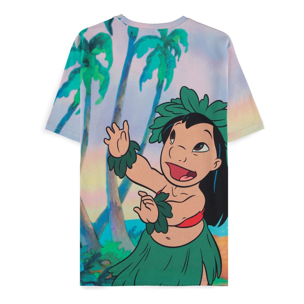 Disney: Lilo & Stitch - Aop Women Multicolor (T-Shirt Donna Tg. XL)