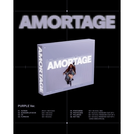 Jisoo - Mini Album [Amortage] Exclusive Edition (Purple, Black Ver)