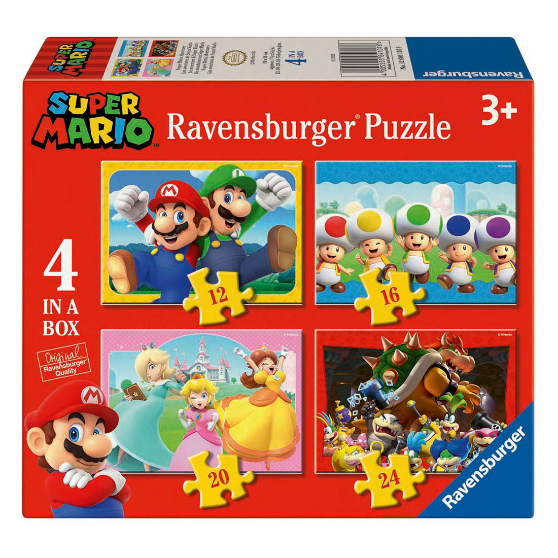 Ravensburger - Legpuzzel 4in1 Super Mario