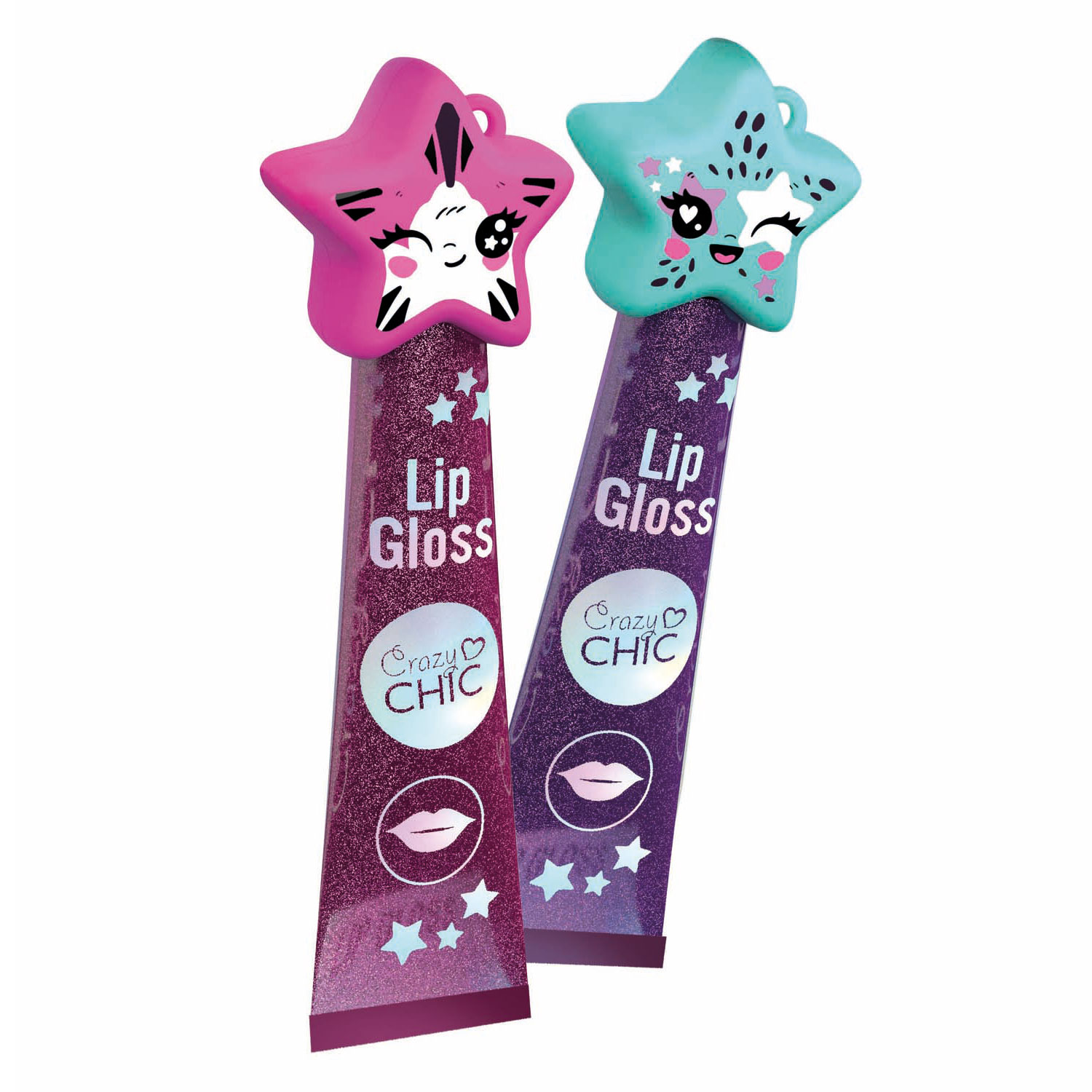 Clementoni - Clementoni Crazy Chic Lipgloss Ster Paars/Blauw