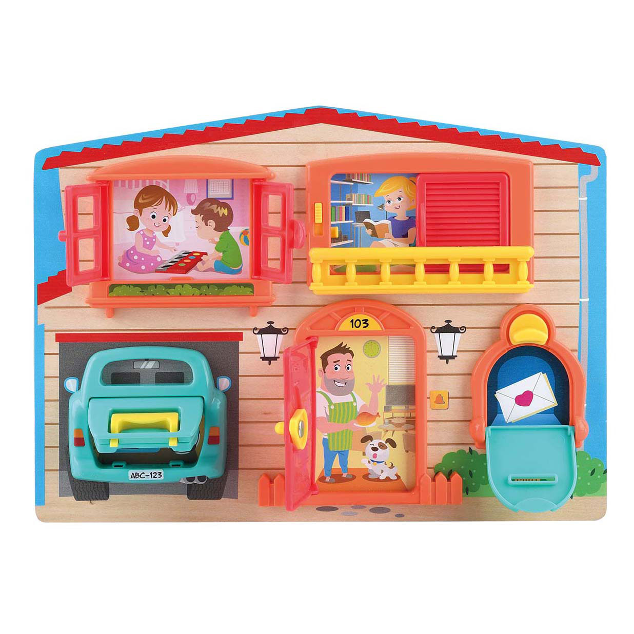 Play - Play Ontgrendel en Ontdek Speelbord Hout Huis