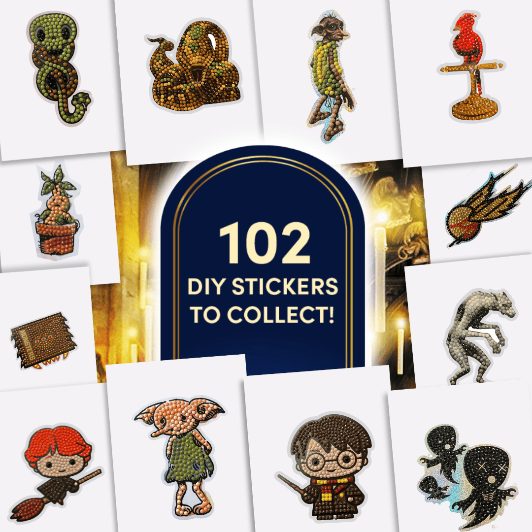 Harry Potter Crystal Art Sticker Album Starter Pack