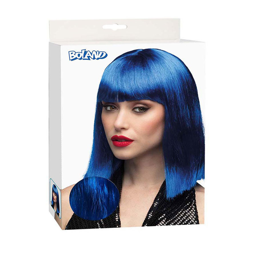 Pruik Dance Blauw