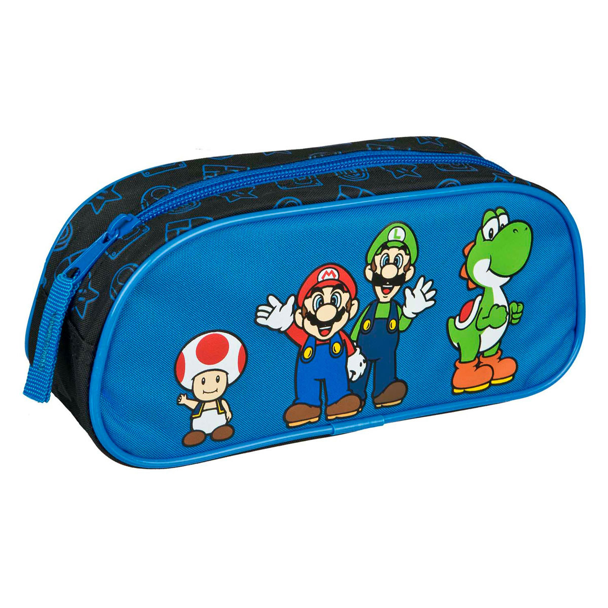 Undercover - Etui Super Mario Blauw met Rits