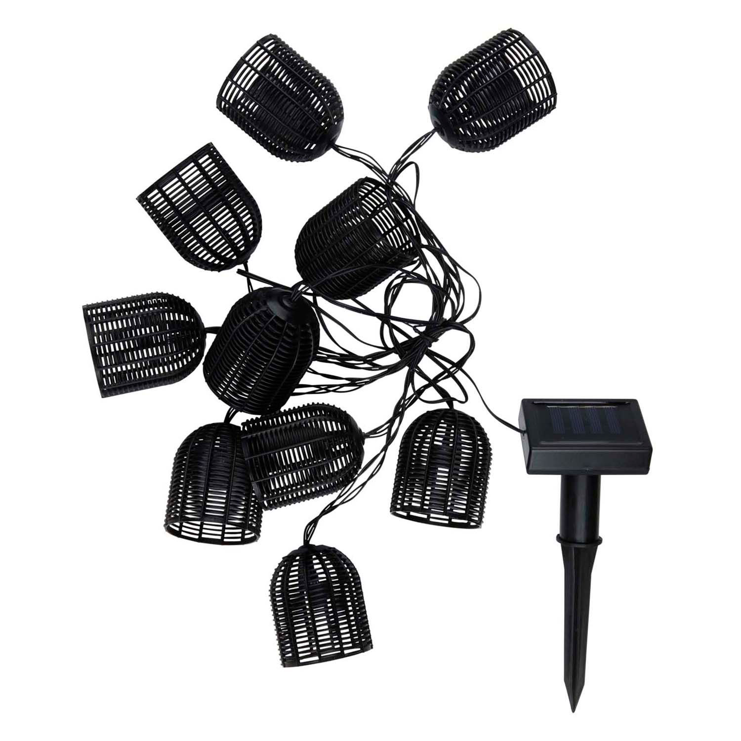 Solar Lichtsnoer Zwart, 420cm