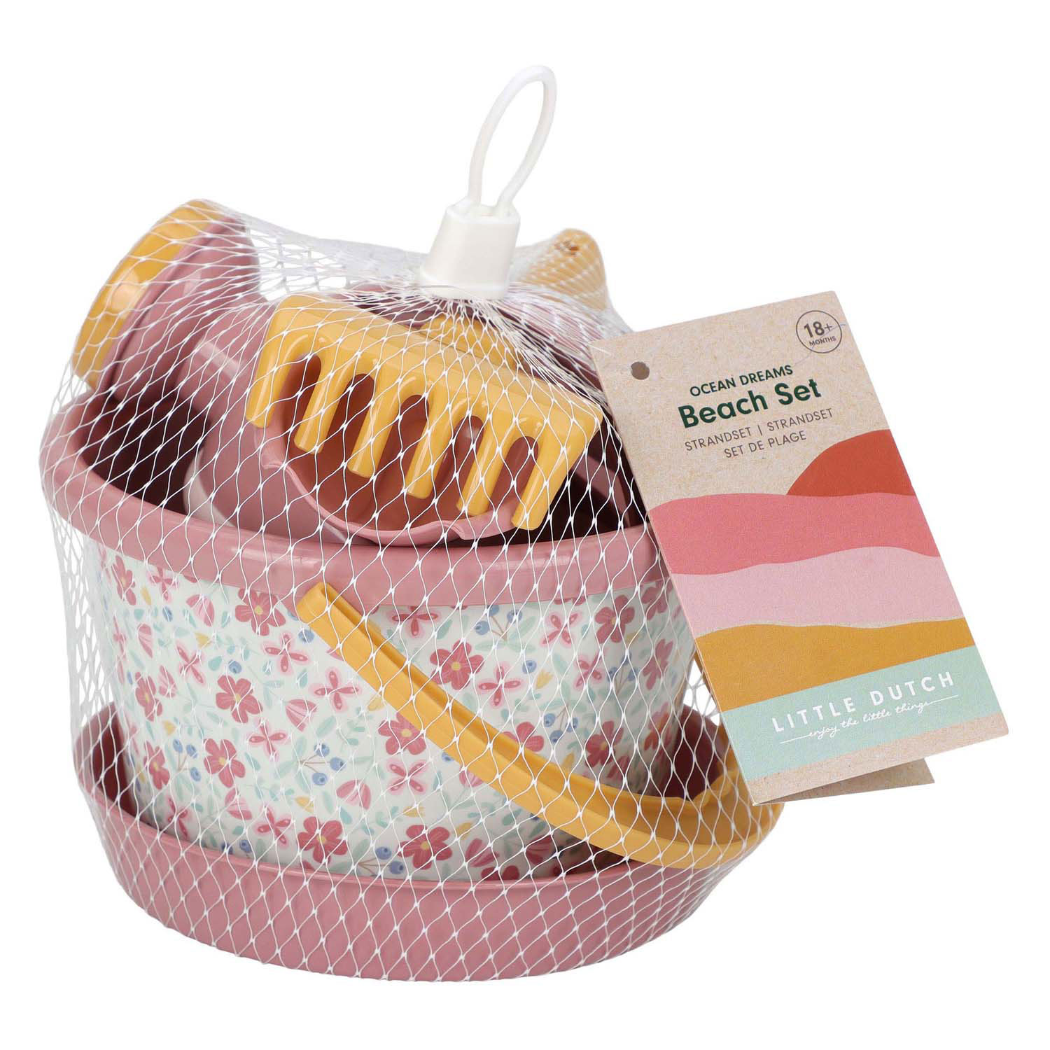 Little Dutch - Little Dutch Pink Flower Strandset, 5dlg.