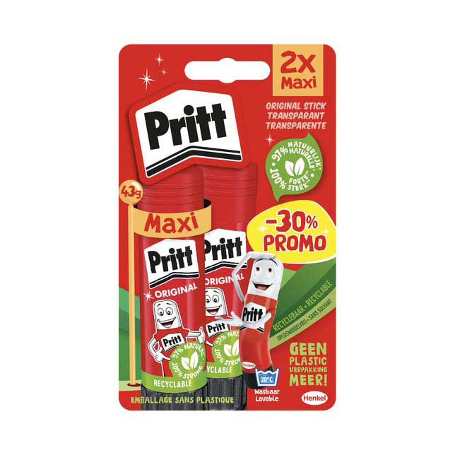 Quantore - Lijmstift Pritt Stick Original 43gr, 2st.