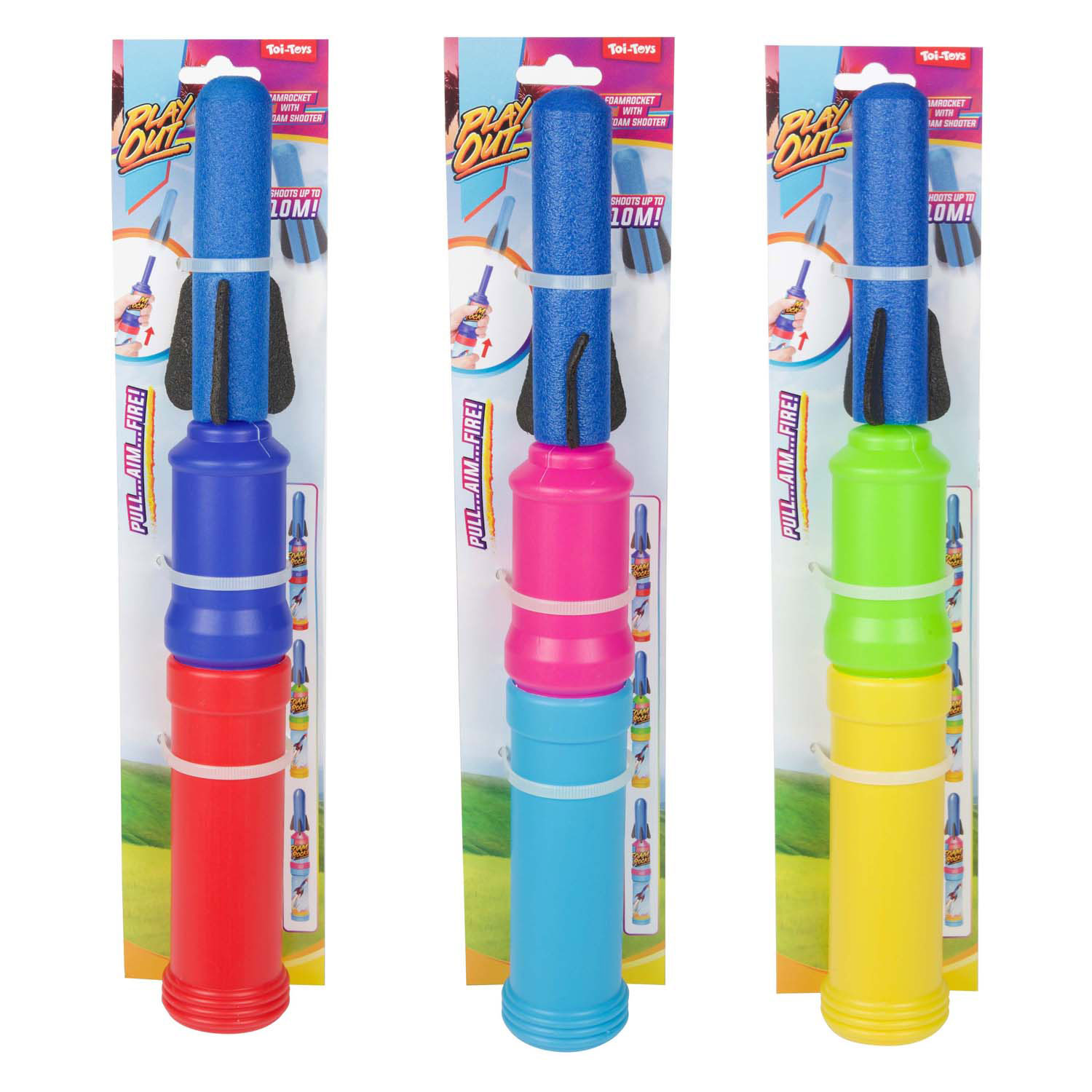 Toi-Toys - Play Out Foamraket met Afschieter Air, 28cm