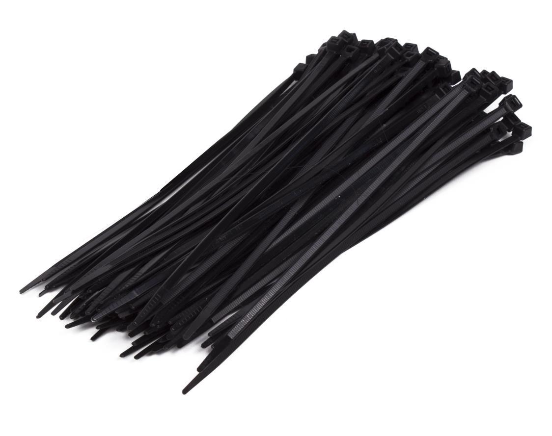 Tie ribs 3.6 x 200 mm 100 dlg zwart