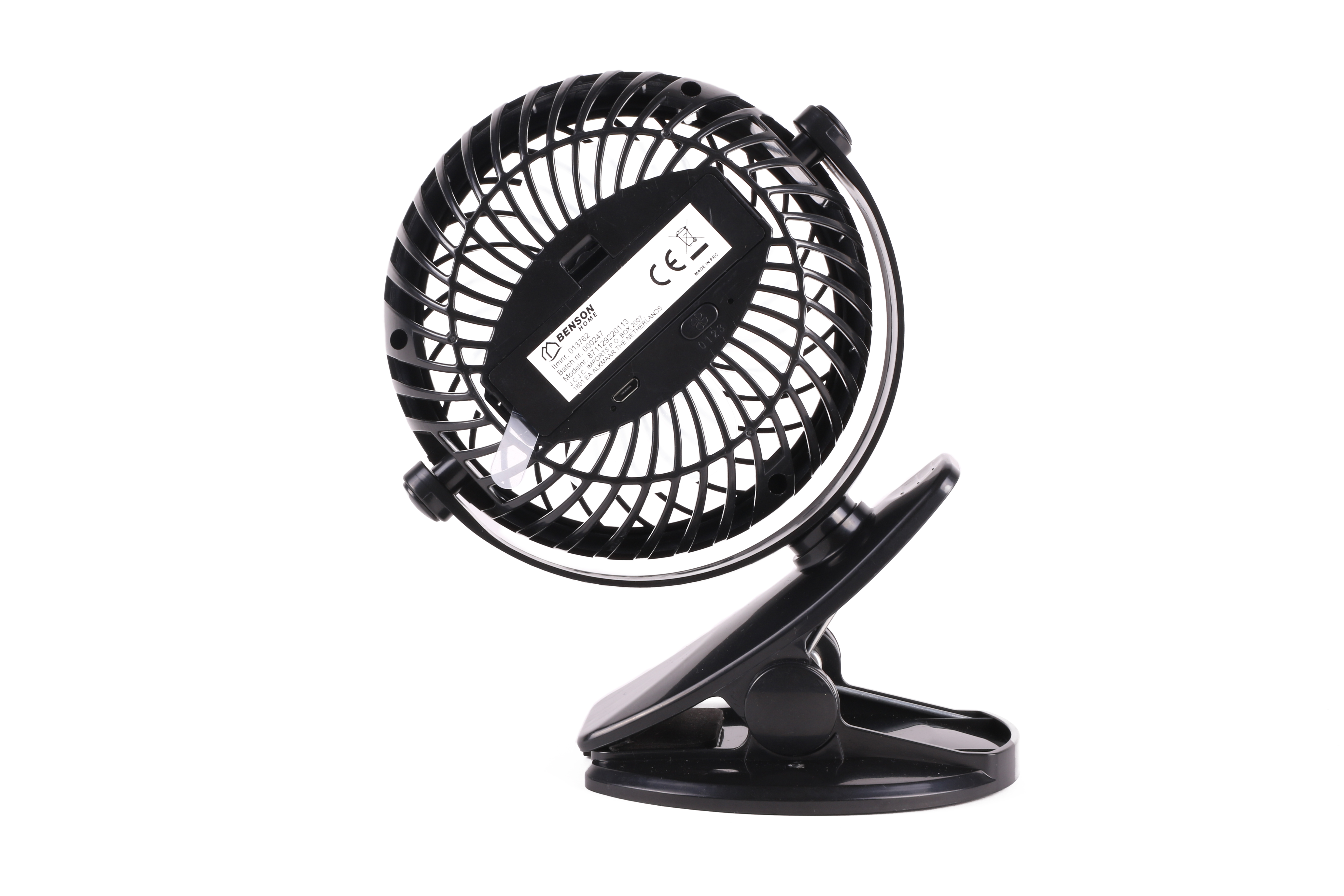 Ventilator draagbaar met clip