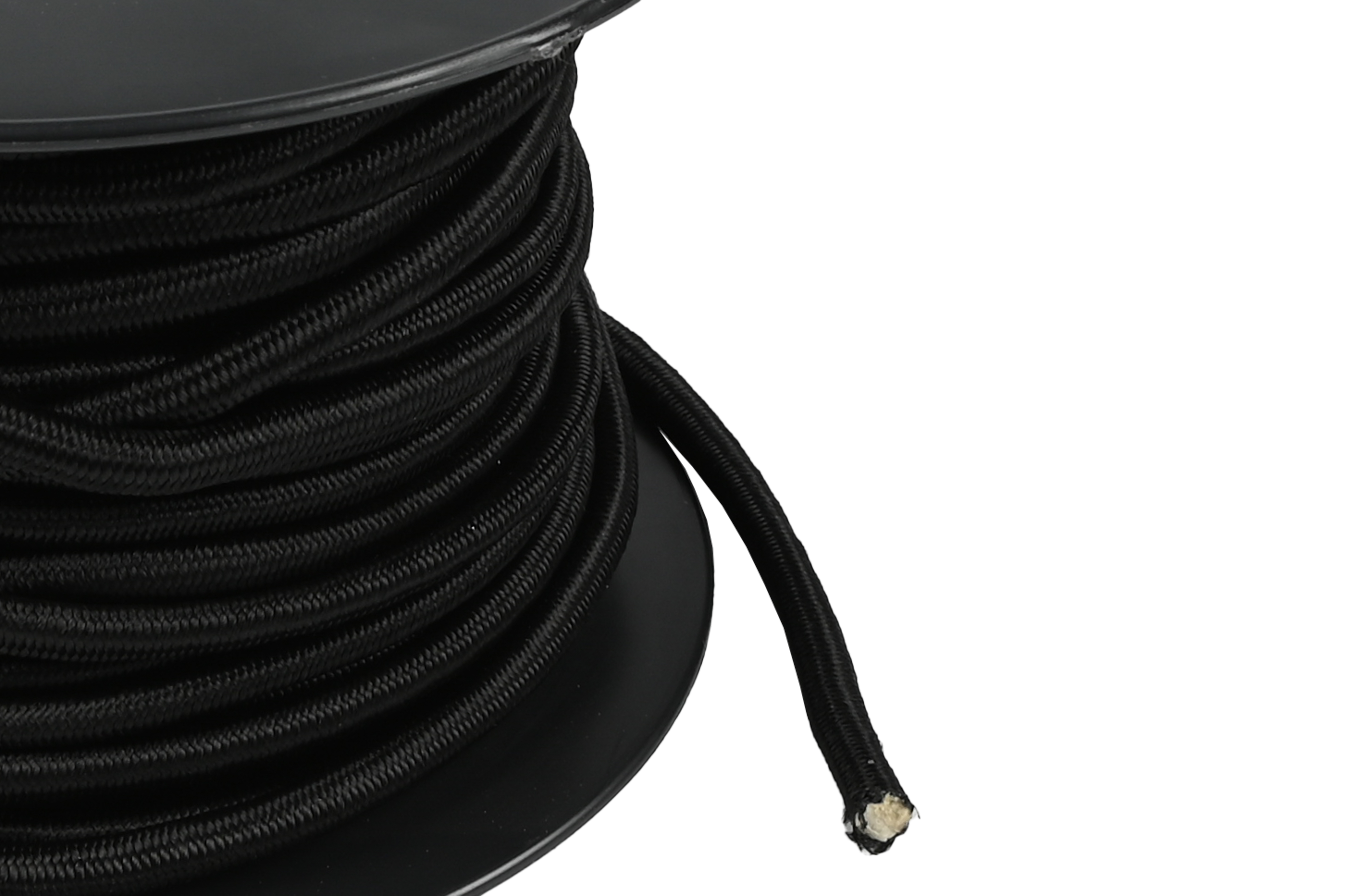 Elastiek op rol 6 mm 25 mtr zwart