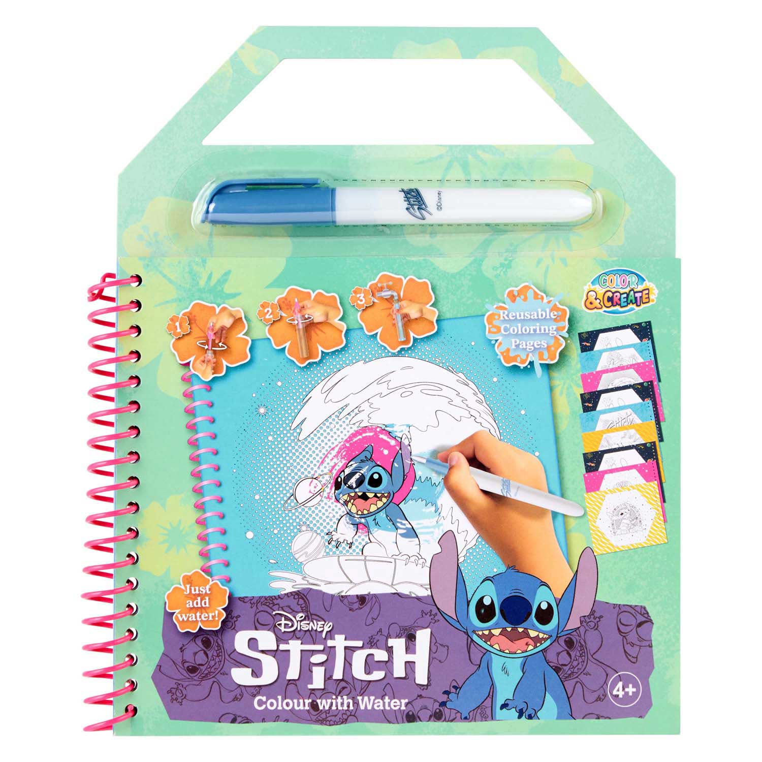 Stitch Waterkleurboekje - incl Waterpen