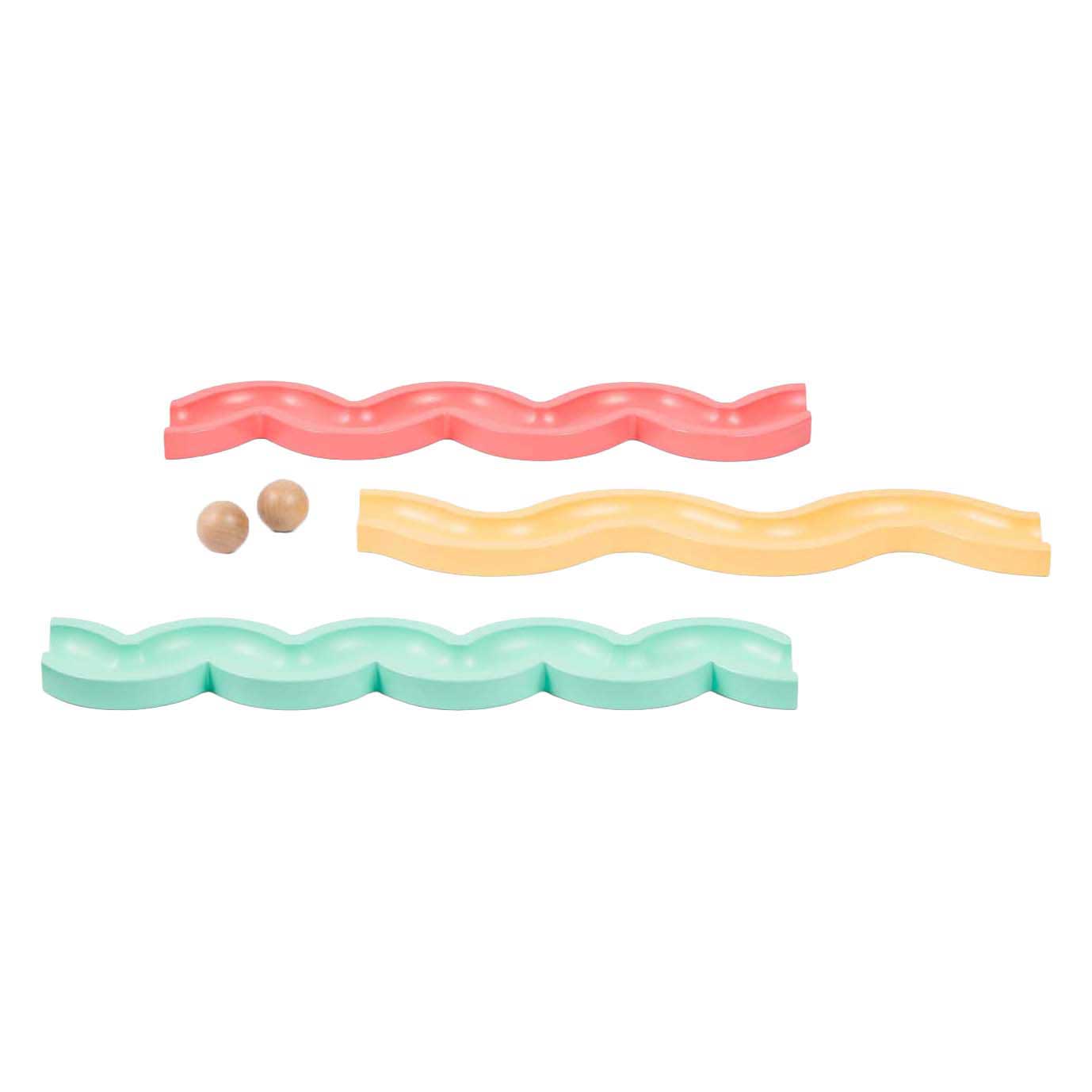 BS Toys - BS Toys Houten Ballenbaan Geef Door en Speel - 4dlg.