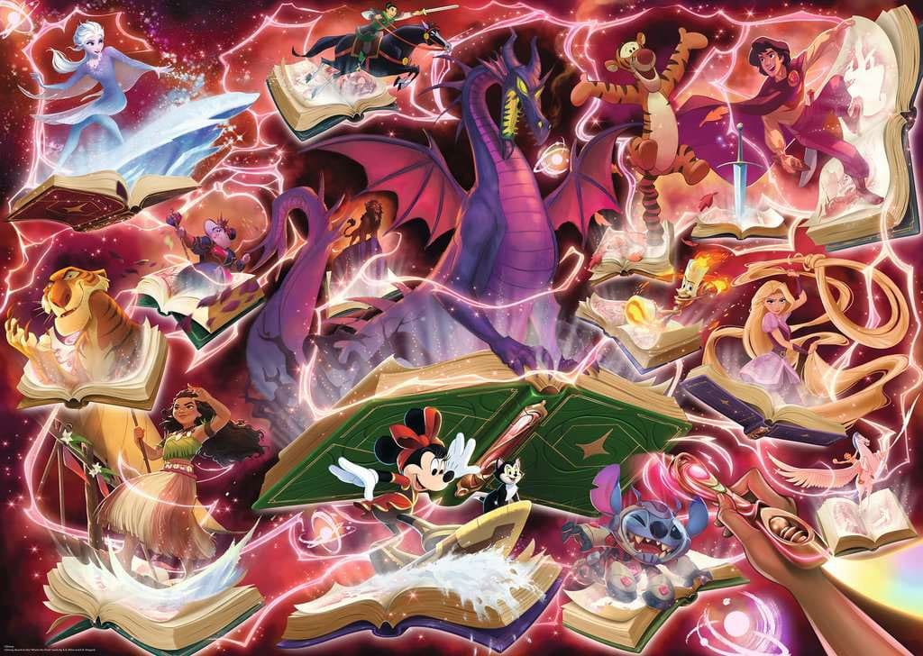 Ravensburger Legpuzzel Disney Lorcana Glimmers of the Realm: Ruby - 1000st.