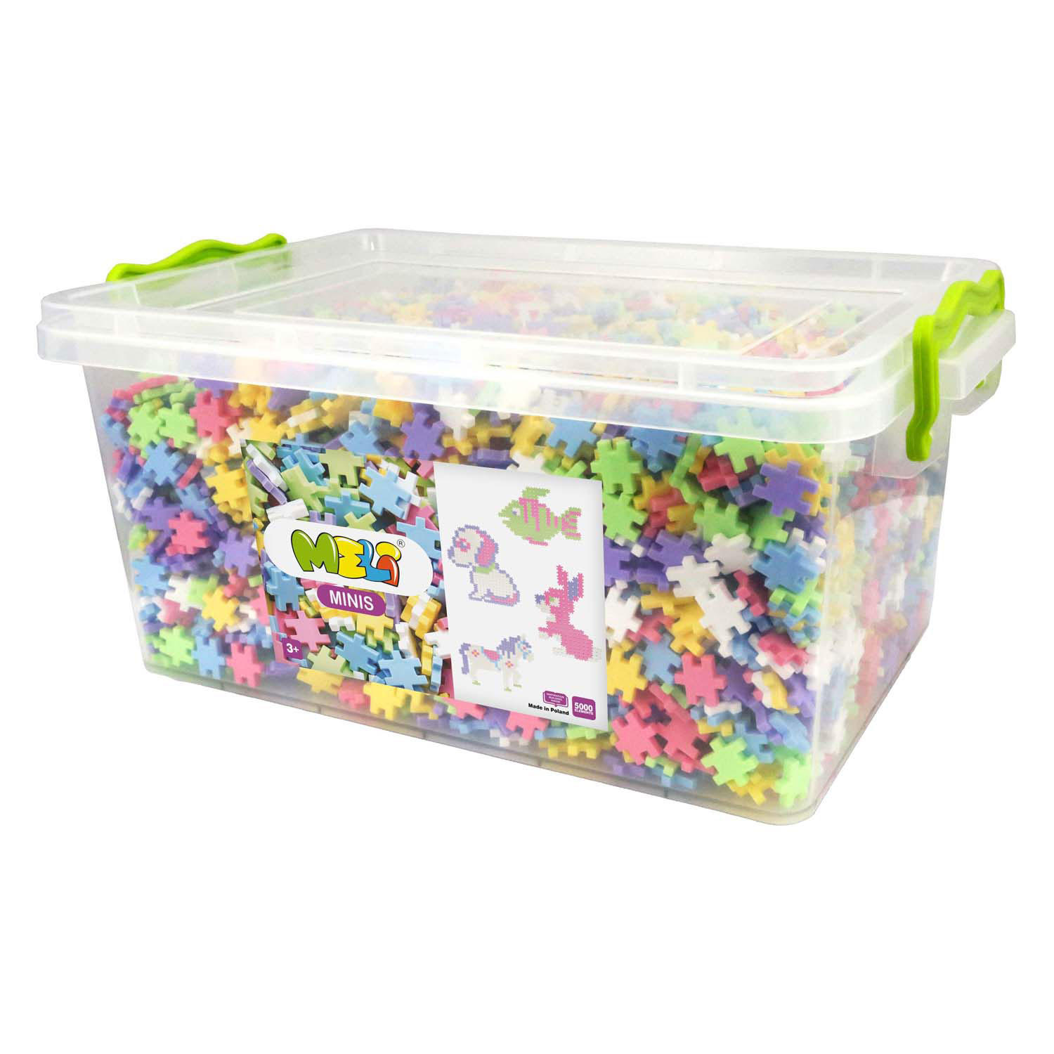 Meli Minis Pastel Bouwblokken, 5000dlg.