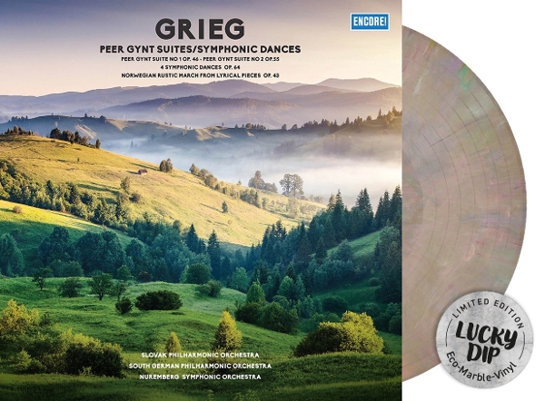 Slovak Philharmonic Orchestra & South German Philharmonic Orchestra - Grieg: Peer Gynt Suites, Symphonic Dances (LP) (Coloured Vinyl)