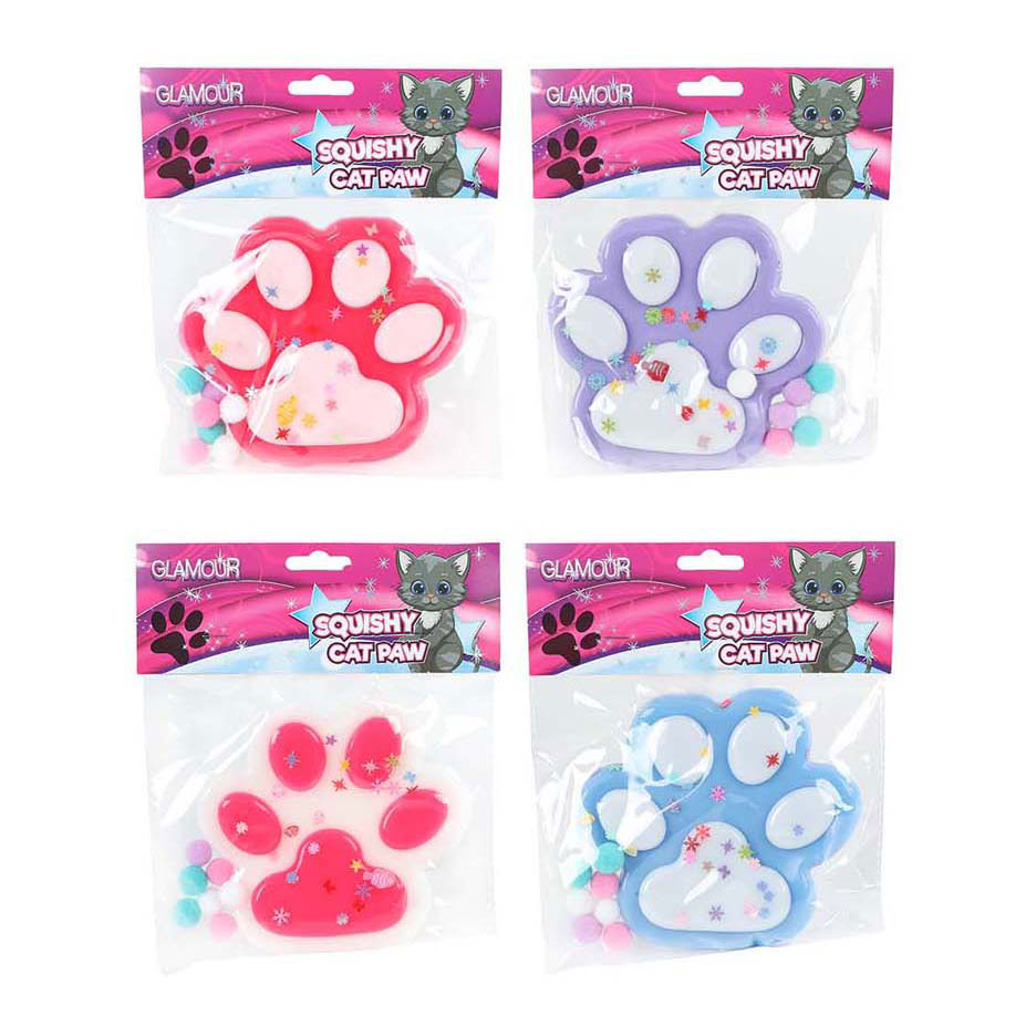 Glamour Squishy Grote Kattenpoot - 12,5cm