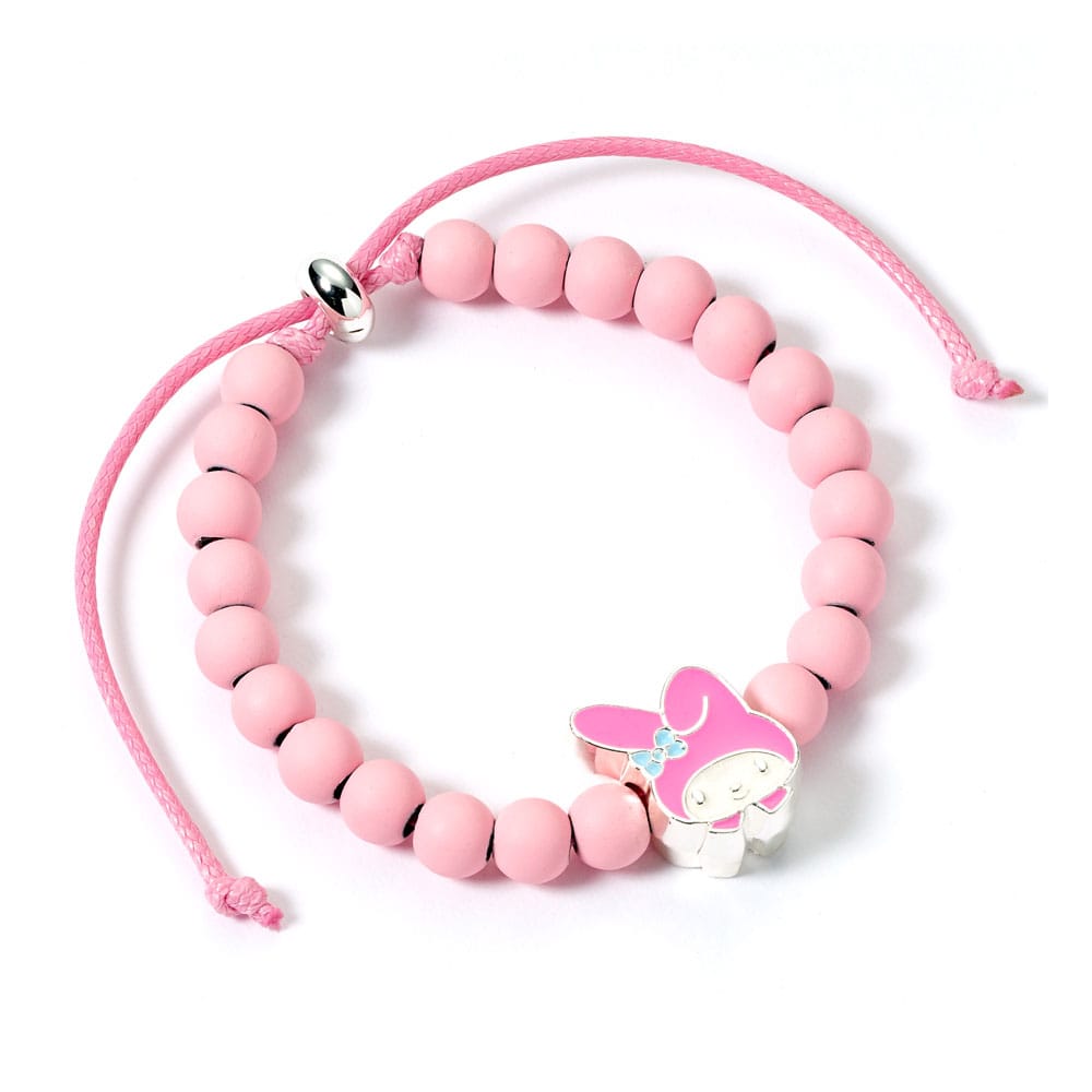Hello Kitty Pink Beaded Bracelet with My Melody Charm
