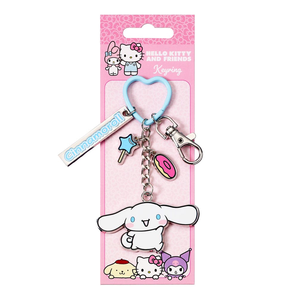 Hello Kitty Cinnamoroll Keyring With Charms