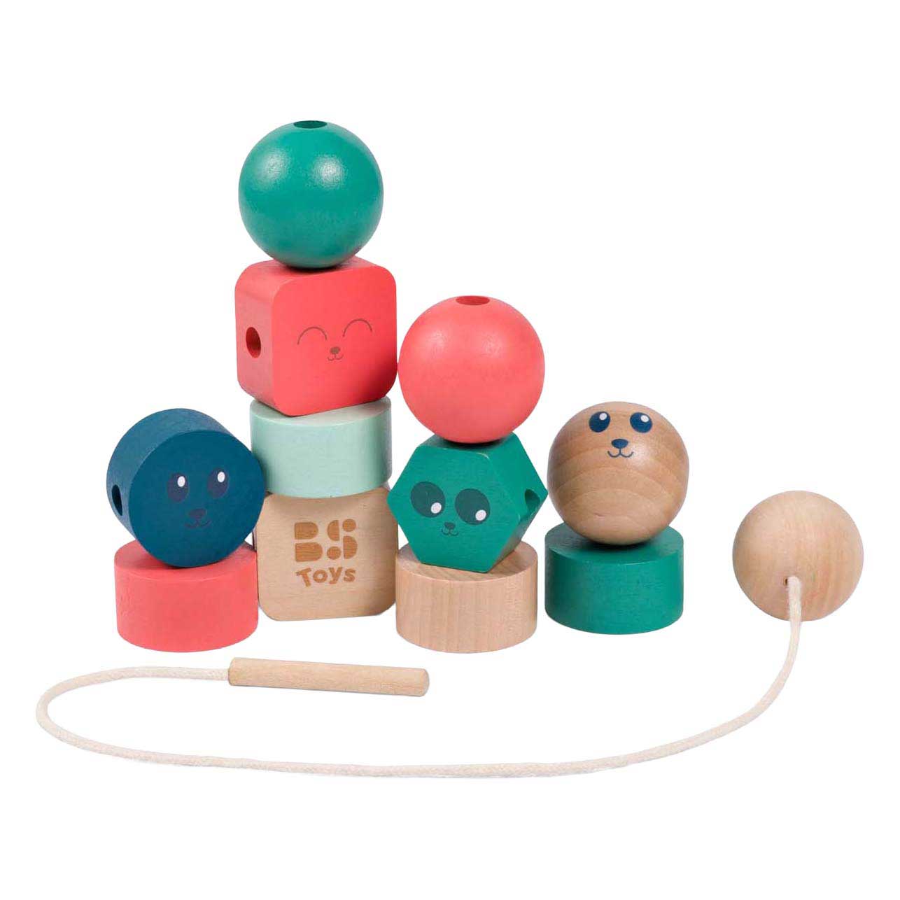 BS Toys - BS Toys Houten Kralen Junior - 13dlg.