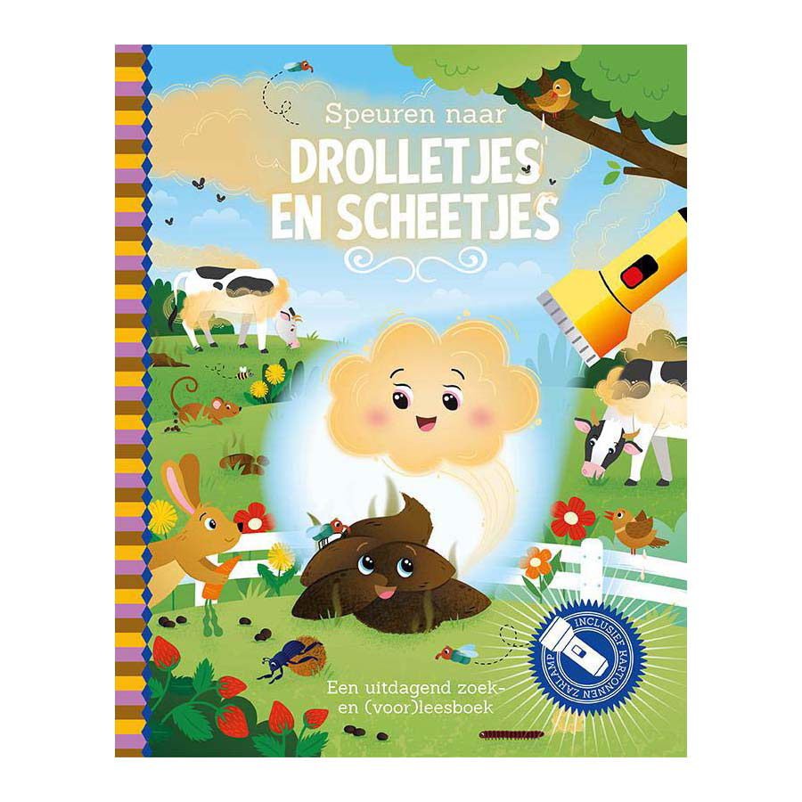 Speuren Naar Drolletjes En Scheetjes Zoekboek met Kartonnen Zaklamp