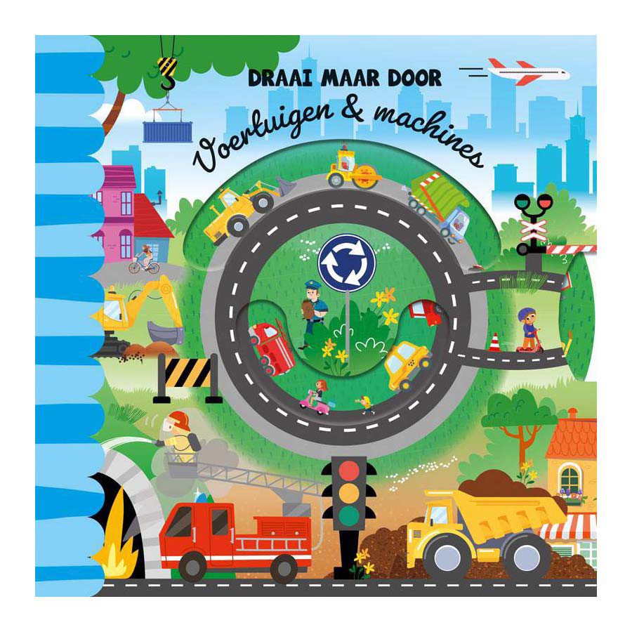 Draai Maar Door - Voertuigen & Machines Kartonboek