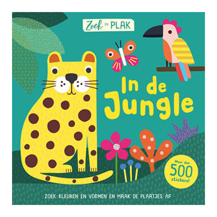 Lantaarn Publishers - Zoek en Plak - In De Jungle Stickerboek